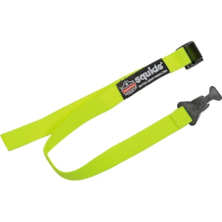 Ergodyne® Squids® 3155 Series Clamp Hard Hat Lanyard - Lime, 18 - 48 In., Lime